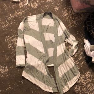 Express grey and white cardigan